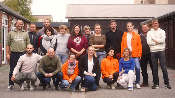 Photos de groupe des titulaires d'Anderlues