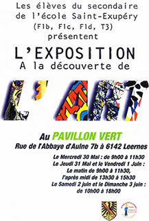 Invitation à l'exposition d'art